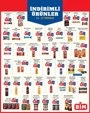 Bim İndirimli Ürünler Broşürü 24 27 Temmuz