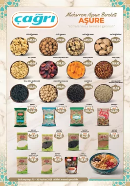 Çağrı Market - Aşurelik Ürünler Broşürü Broşürü, Kataloğu