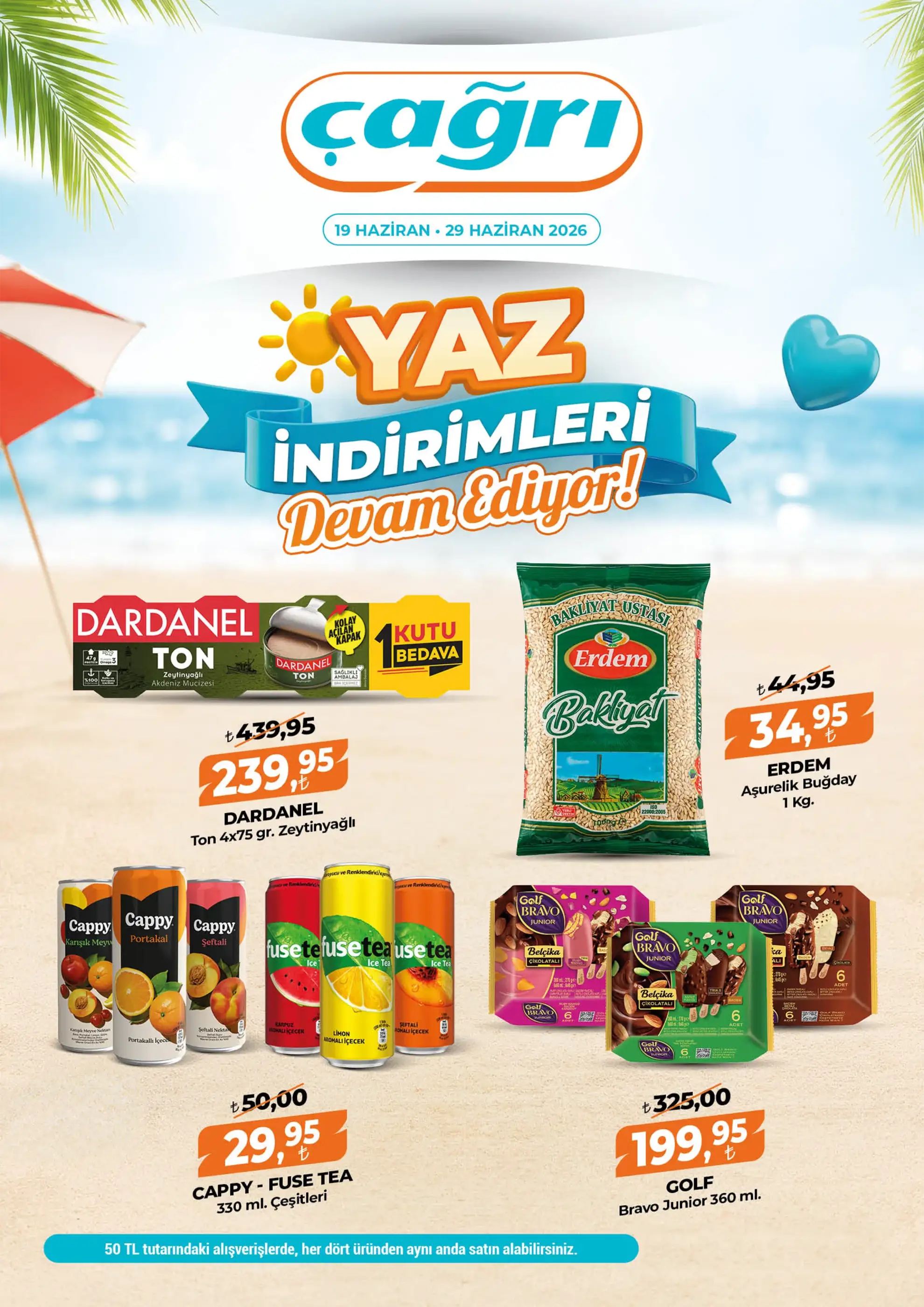 Çağrı Market - Çağrı Market İndirim Bülteni Kataloğu - Yaz İndirimleri Broşürü, Kataloğu
