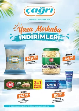 Çağrı Market - Çağrı Market İndirim Bülteni Kataloğu - Yaza Merhaba İndirimleri Broşürü, Kataloğu