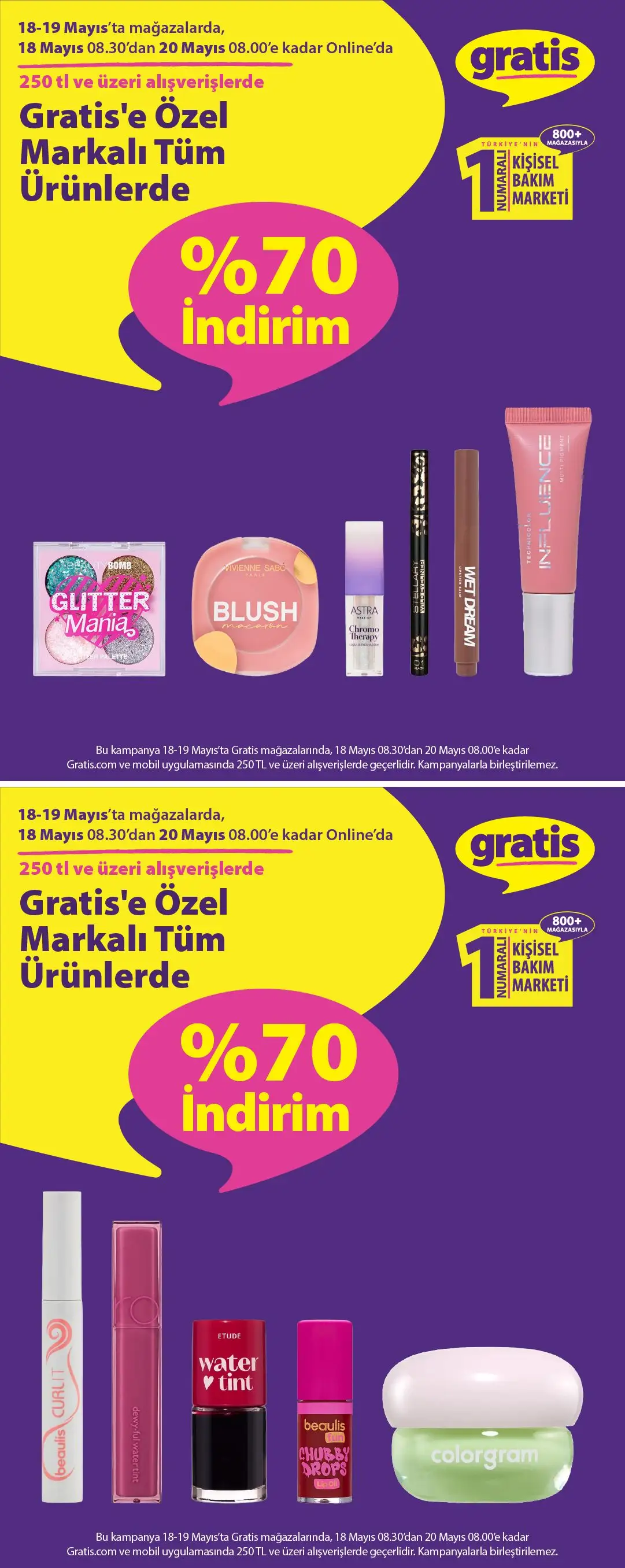 250 Tl Ve Uzeri Alisverislerde Gratis E Ozel Markali Tum Ürünlerde 70 İndirim