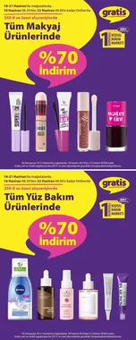250 Tl Ve Uzeri Alisverislerde Tum Makyaj Yuz Bakim Sampuan Sac Kremleri Ve Pedlerde 70 İndirim