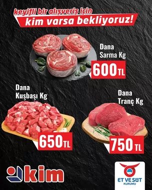 Kim Market - Marmara Bölgesi Mağazalarında Geçerli Ürünler Broşürü, Kataloğu