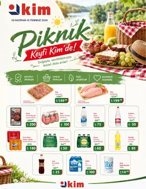 Kim Market - Piknik Ürünleri Broşürü Broşürü, Kataloğu