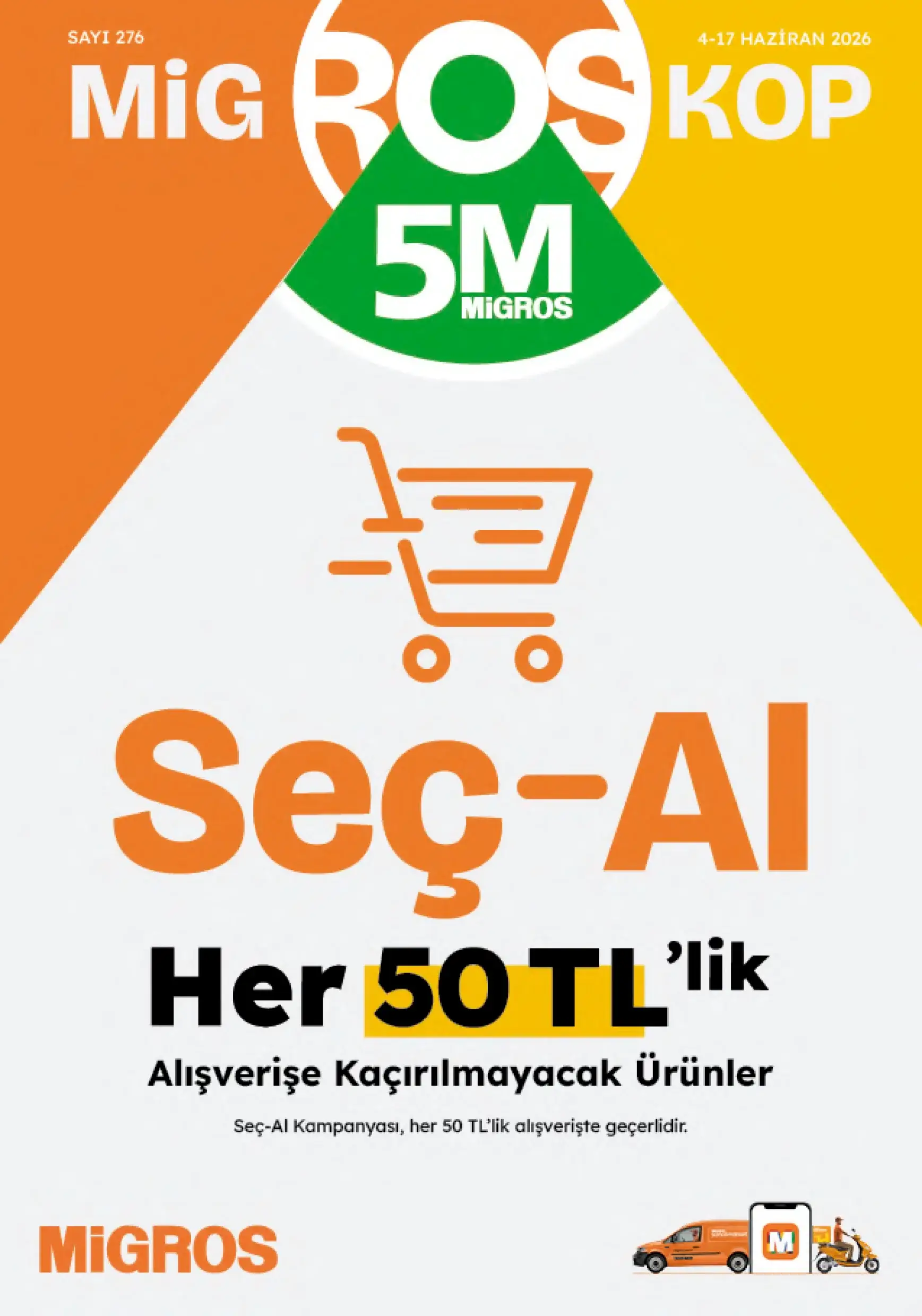 5M Migros Larda Gecerli İndirim Bulteni Katalogu Her 50 Tl Lik Alisverise Sec Al