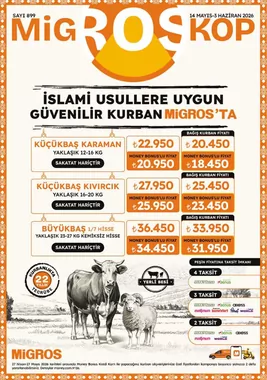 Migros Larda Gecerli İndirim Bulteni Katalogu Islami Usullere Uygun Guvenilir Kurban Migros Ta