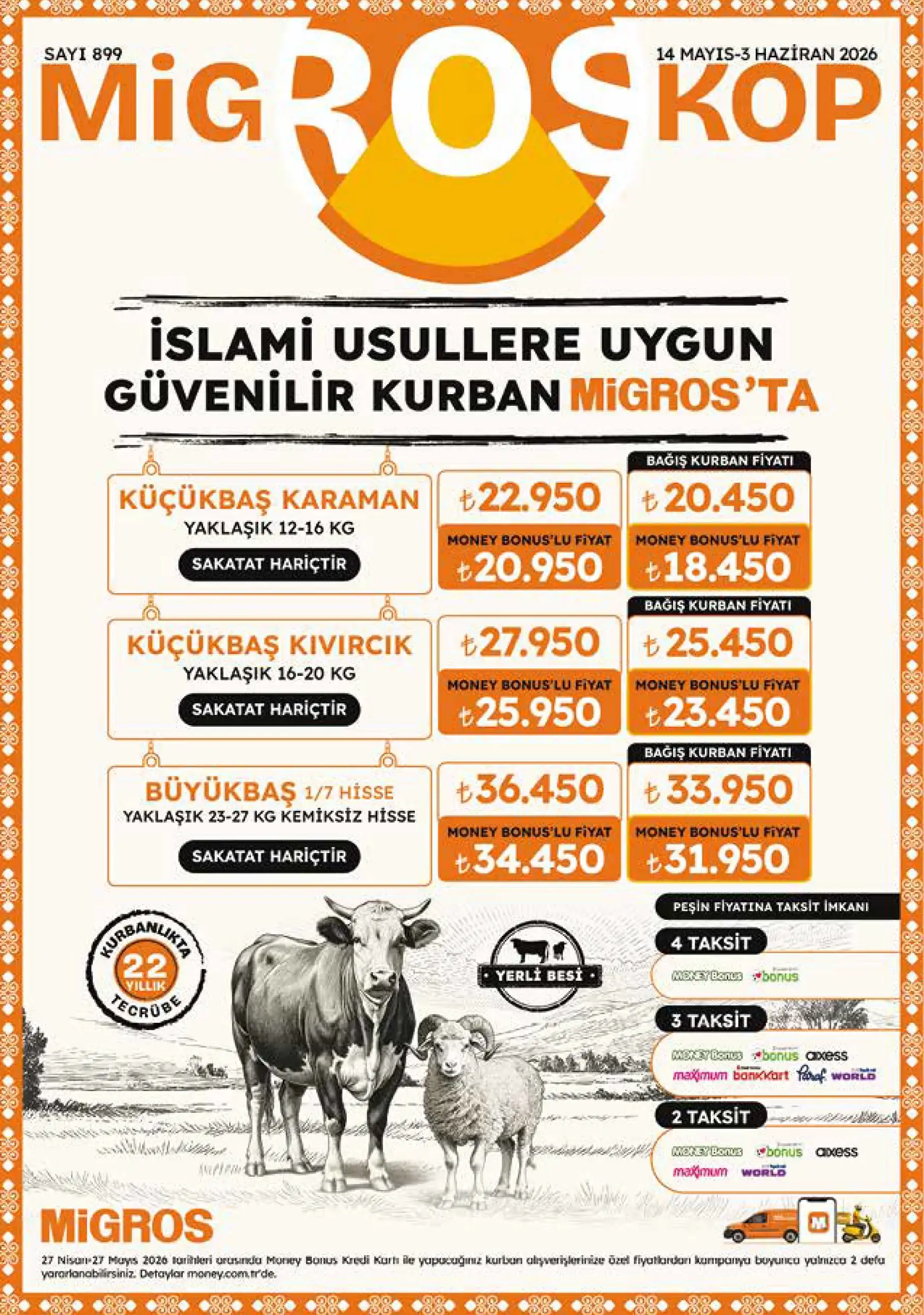 Migros Larda Gecerli İndirim Bulteni Katalogu Islami Usullere Uygun Guvenilir Kurban Migros Ta