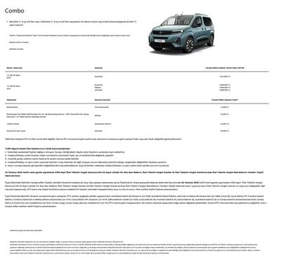 Opel 2025 Model Ticari Araclar Aralik 2025 Fiyat Listesi