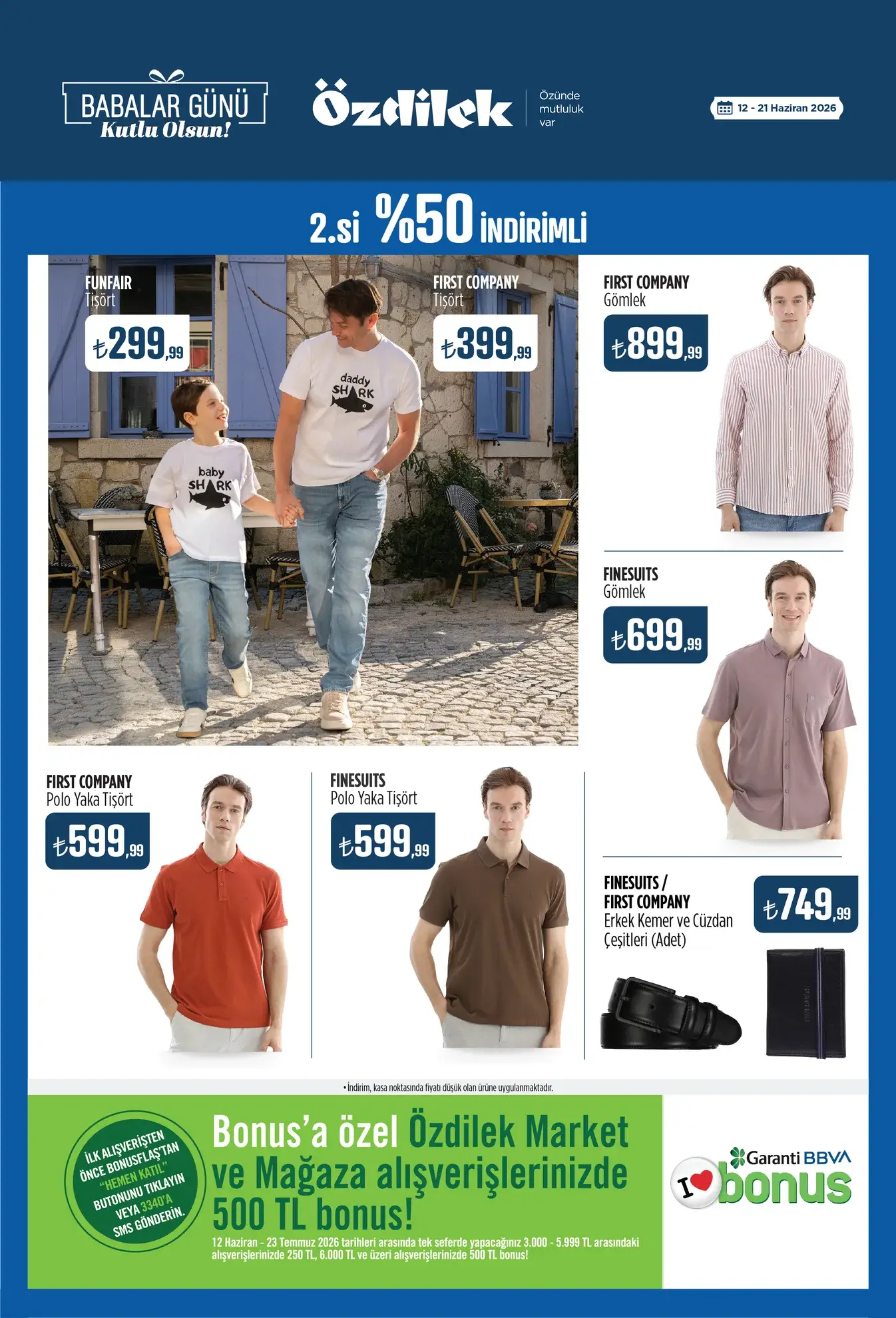 Ozdilek Hipermarket İndirim Bulteni Broşürü Babalar Gunu Kutlu Olsun