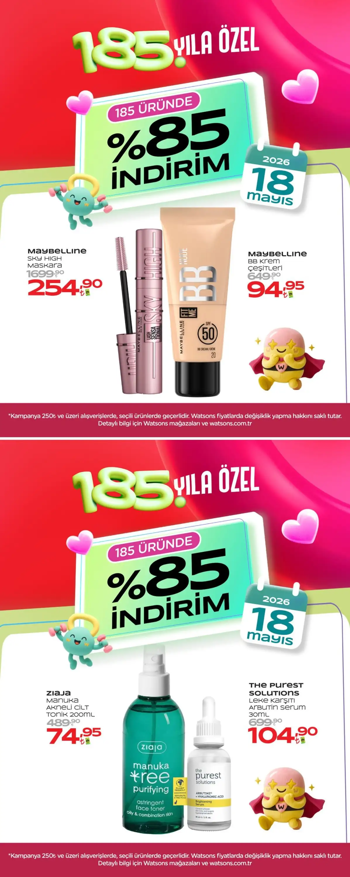 185 Yilimiza Ozel 85 İndirimi Basladi